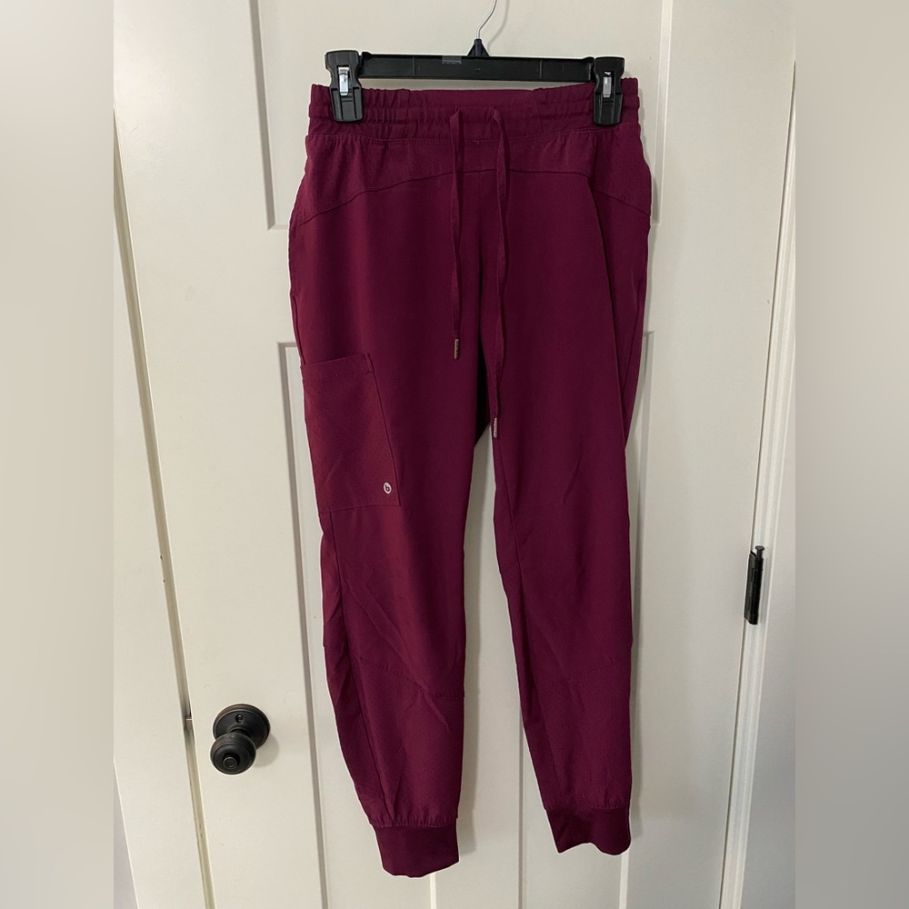 Maroon scrub pants